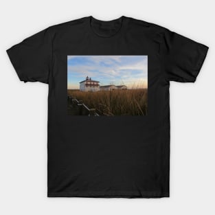 Point Lookout Lighthouse with the buoy and coal sheds T-Shirt